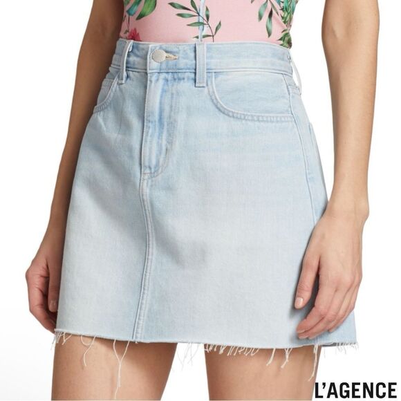 L’Agence **NWT** Jolene Mini Denim Skirt in Panama Wash - Picture 10 of 16